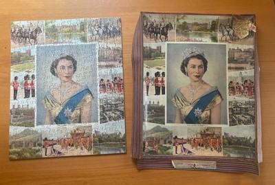 Queen Elizabeth II Krönung Souvenir Akademie Puzzle