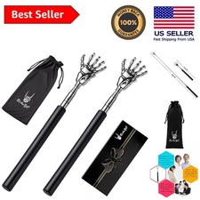 2-Pack Portable Skeleton Hand Back Scratcher - Extendable Travel-Friendly