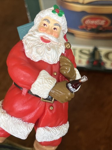 Coca-Cola Babbo Natale Collezione Musicale Insegna al Mondo 1993 TESTATA FUNZIONANTE - Foto 8 di 14