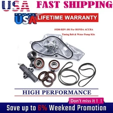 Water Pump Timing Belt Kit For 05-17 HONDA ODYSSEY ACCORD ACURA TL MDX 3.5L 3.7L