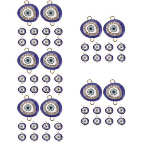  50 Pcs Decorative Evil Eye Pendants Necklace DIY Charm Bracelet Evil Eye - Picture 1 of 12
