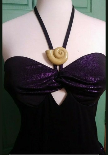 BrandNew with Safety Lining Hot Topic Disney Ursula Swim Suit 1PC Small #CGX - Picture 3 of 3
