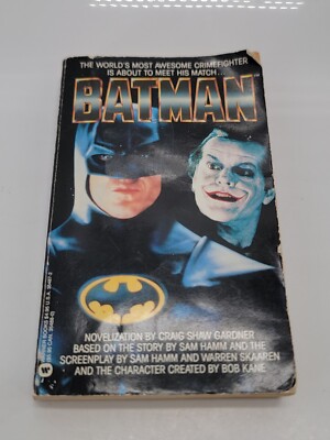 BATMAN (Movie Tie-in Novelization) by Craig Shaw Gardner, Warner Books 1989 PB
