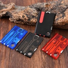 12 In 1 Portable Multi Tools Outdoor Survival 1 Box Hiking Cards EDC Tool Gear