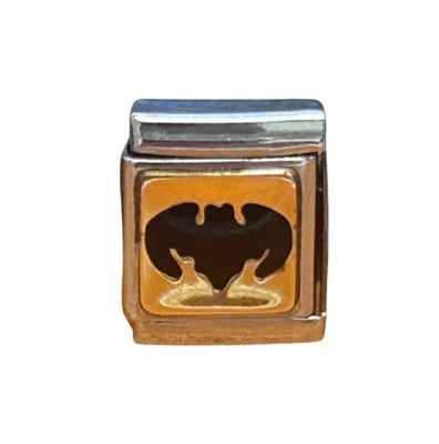 Nomination original BIG Modul Batman Charm Armband Edelstahl 18 Karat Gold Plate