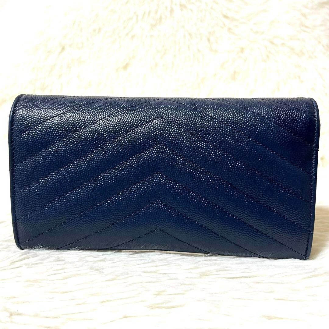 Saint Laurent Paris YSL logo long wallet round zipper Saint Laurent Paris YSL logo long wallet round zipper