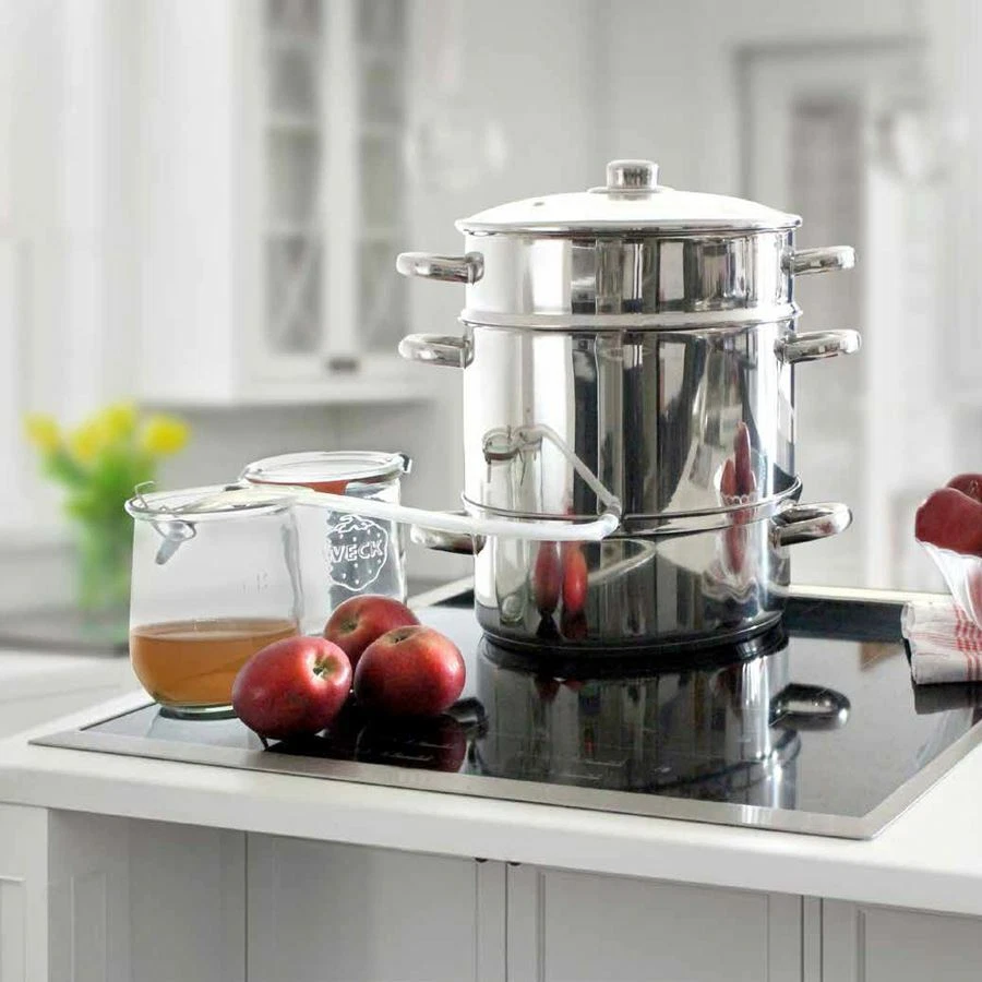 Edelstahl Dampfentsafter Entsafter Fruchtentsafter Saftpresse Kochtopf Induktion - Bild 2 von 3