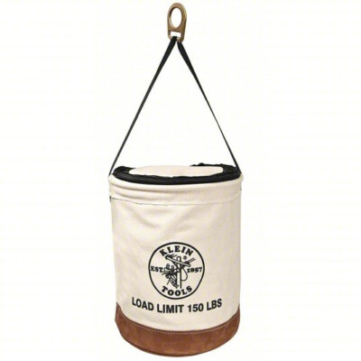 KLEIN TOOLS 5104CLR22 Bucket Bag 22'' Height Reinforced Bottom W Snap Hook