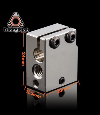 Trianglelab Plated Copper Heat Block For PT100 Volcano Hotend