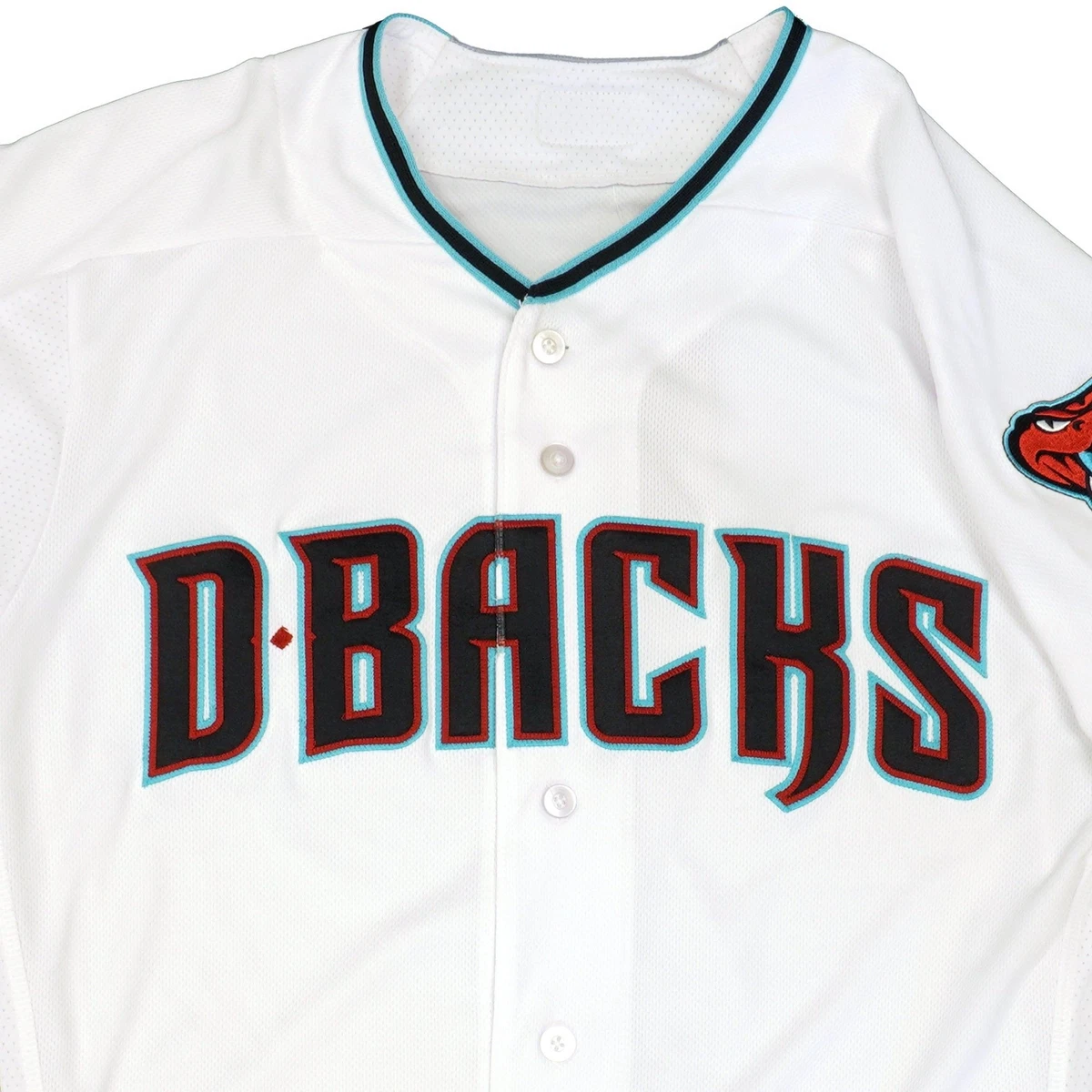 Mens MLB Arizona Diamondbacks Authentic On Field Flex Base Jersey -  White/Blue