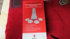 Medic Therapeutics Handheld Sculpting Massager w/ 4 Interchangeable Heads Black