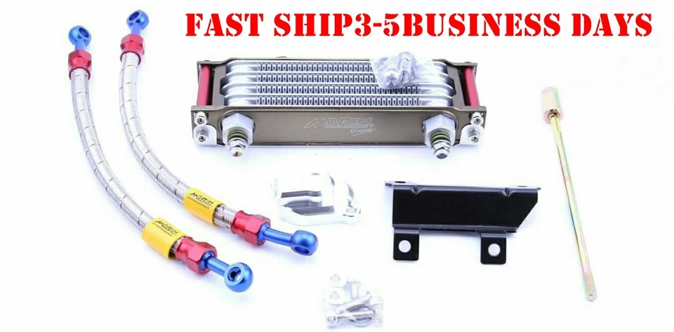 Honda grom msx125 oil cooler morin red color 2014 2015 2016 2017 2018 2019 new - Image 2 of 4