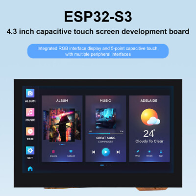 ESP32-S3 Entwicklungsboard 4 3'' kapazitiver Touchscreen LX7 Dual-Core-Display