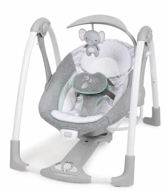 Ingenuity ConvertMe 2 in 1 Compact Portable Baby Swing Infant