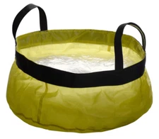 2.5 Gallon Yellow Collapsible Camping Backpacking Sink With Handles 12" x 6"