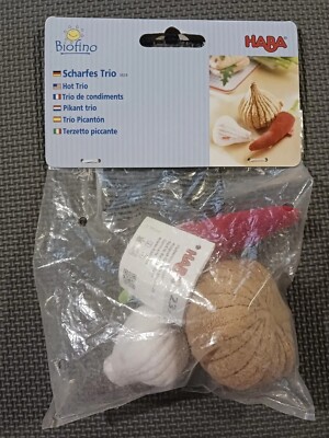 Haba Biofiono Hot Trio Plush Play Food Set