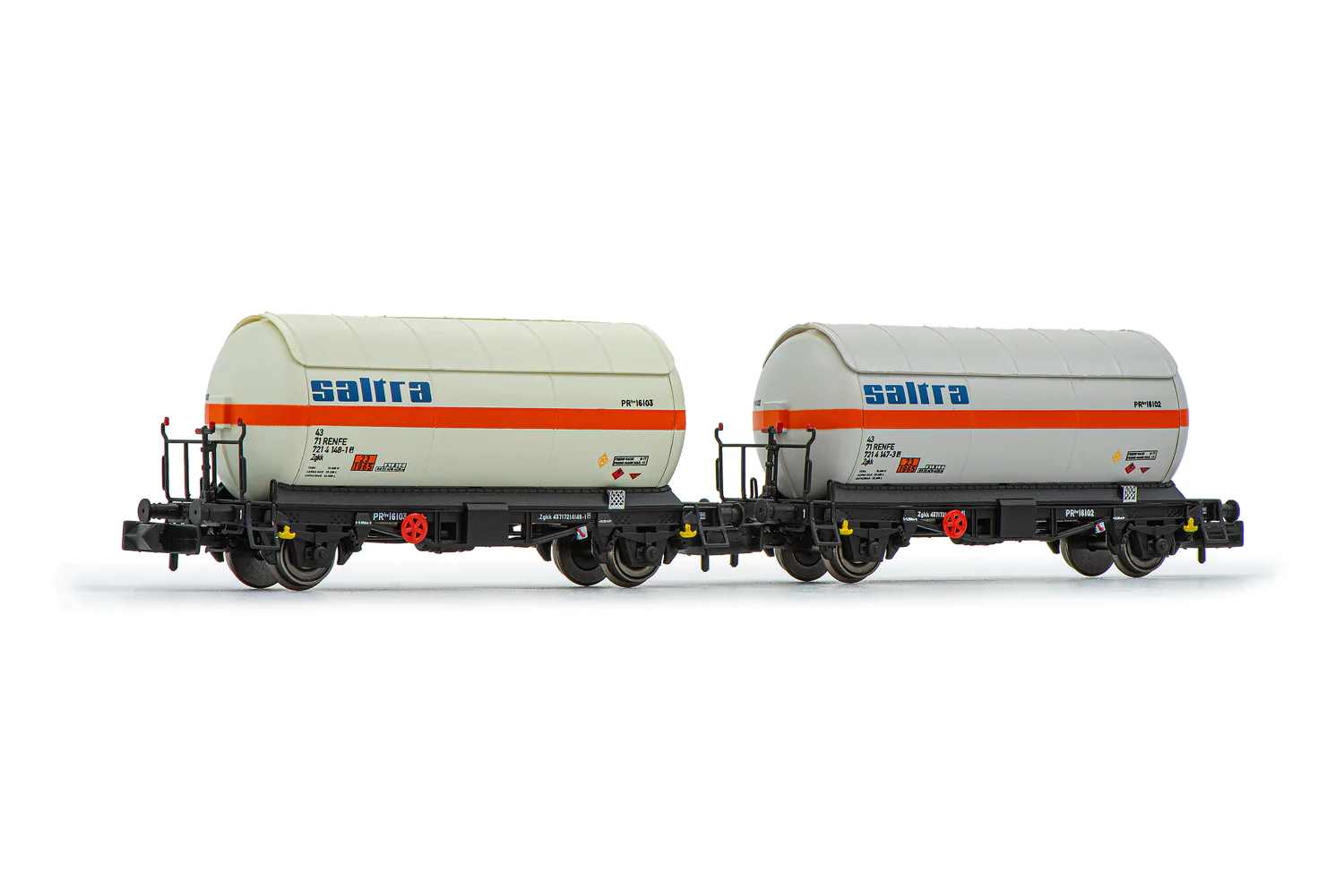 Arnold HN6524 N Gauge RENFE Saltra 2 Axle Gas Tank Wagon Set (2) IV