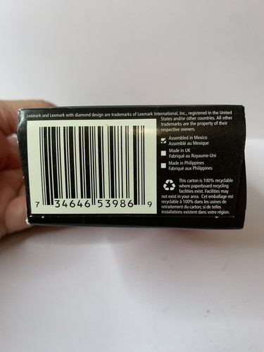 Genuine Lexmark 10N0026 26 Ink Jet Cartridge Color New In Original Box - Picture 5 of 5