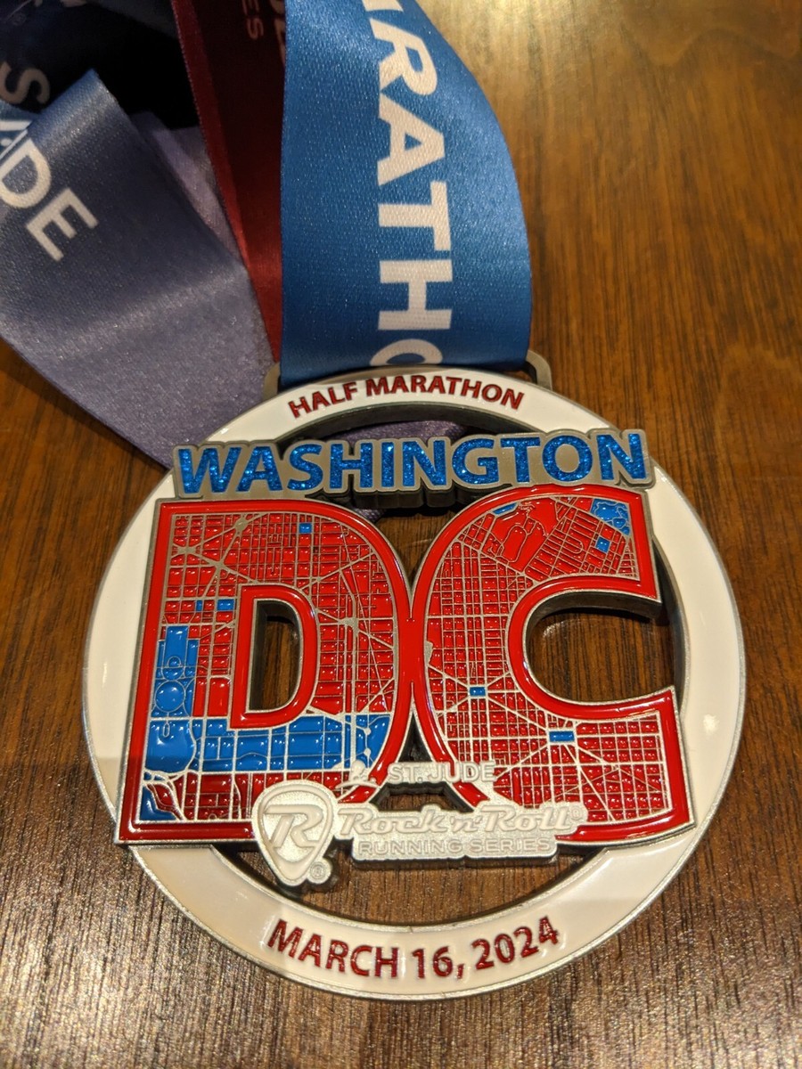 Rock N Roll DC half marathon 2024 finisher medal
