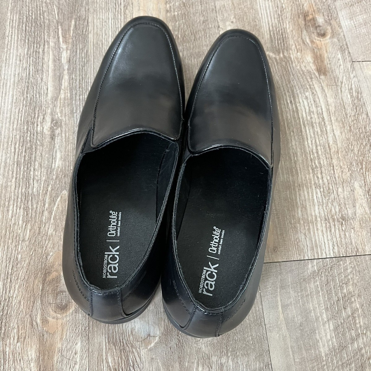 Nordstrom Rack Loafers Mens Shoes Size 9.5M Black Leather  display picture 1