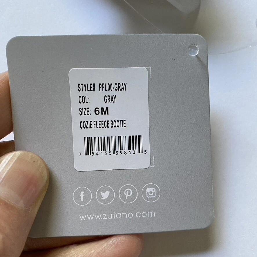 *NUEVO* Botines Zutano Cozie Nuevos con Etiquetas Foto 4 de 4