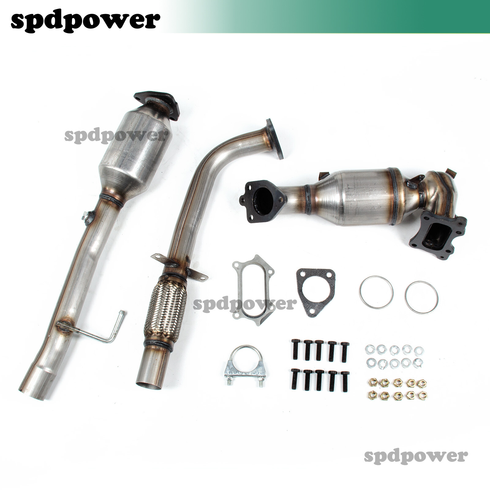Fits For 2013-2017 Honda Accord 2.4L Catalytic Converters Set Front + Rear Side