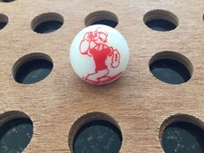 Rare Vintage  "Popeye" the Sailor Man  Red Print on White Marble