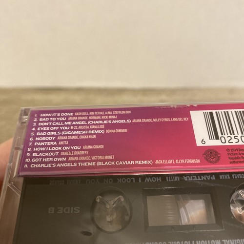 Brand New Charlie’s Angels Movie Soundtrack Cassette Ariana Grande Rare Tape - Picture 4 of 8
