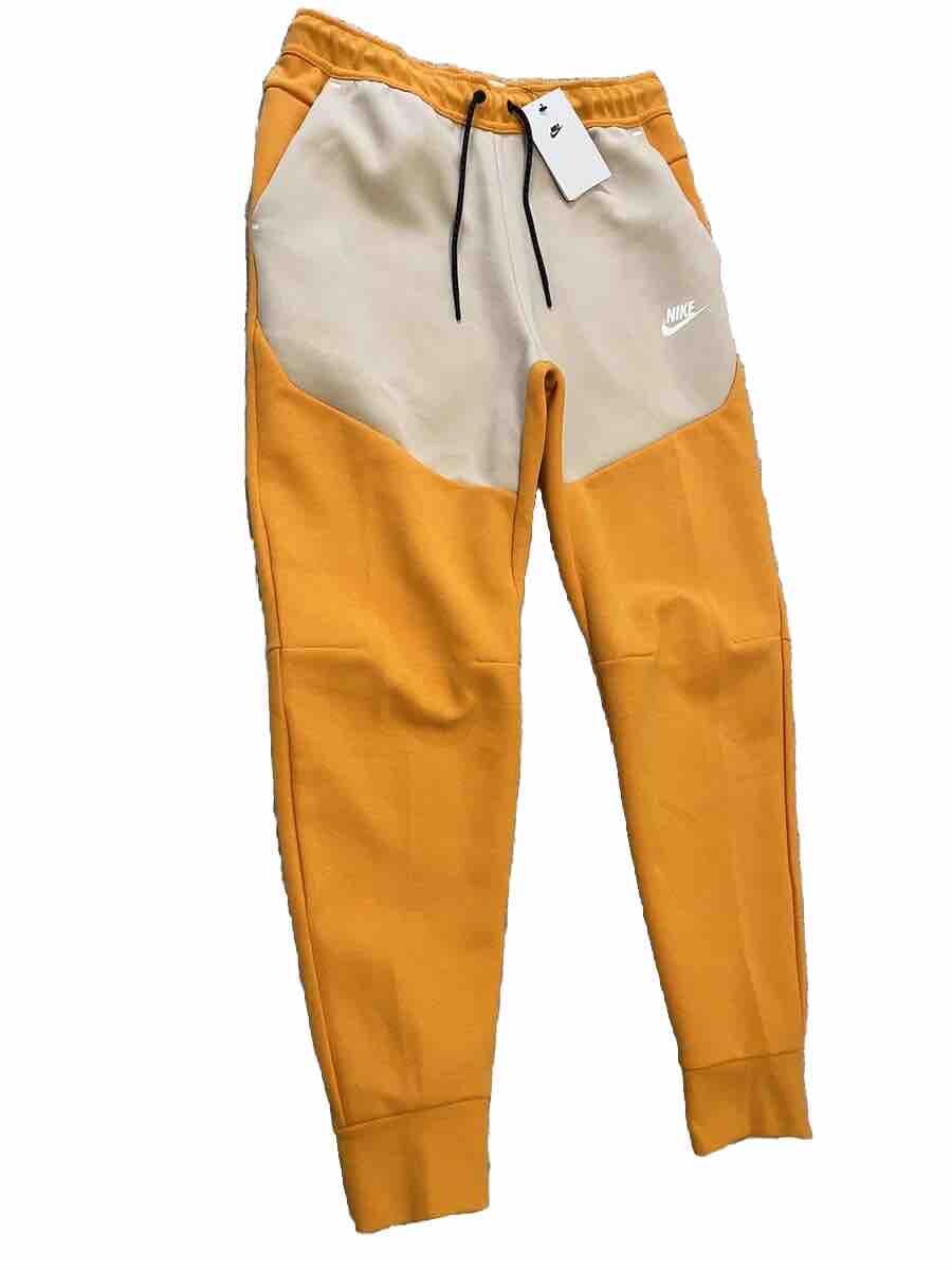 Nike Tech Fleece Mens Joggers Size M, XS SANDDRIFT Bottoms Pants Rare Colour image 5