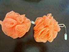Lot of 2 Mary Kay Peach Netted Body Sponge, New, Body Loofah