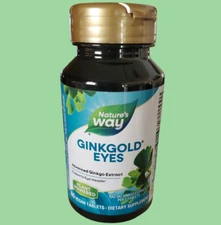 New Look, Nature's Way Ginkgold Eyes  60 vegan tablets  EXP. 07/2026