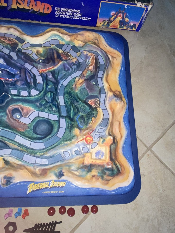 Milton Bradley Fireball Island Board Game 1986 eBay