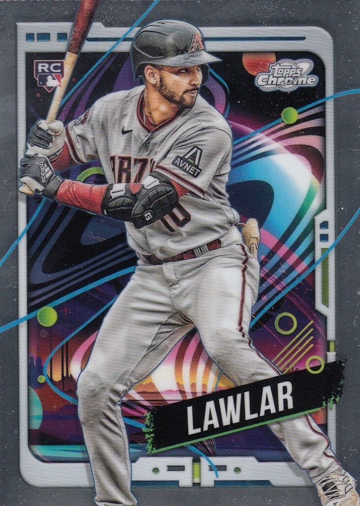 JORDAN LAWLAR TOPPS COSMIC CHROME ROOKIE CARD RC DIAMONDBACKS #5 2024 24