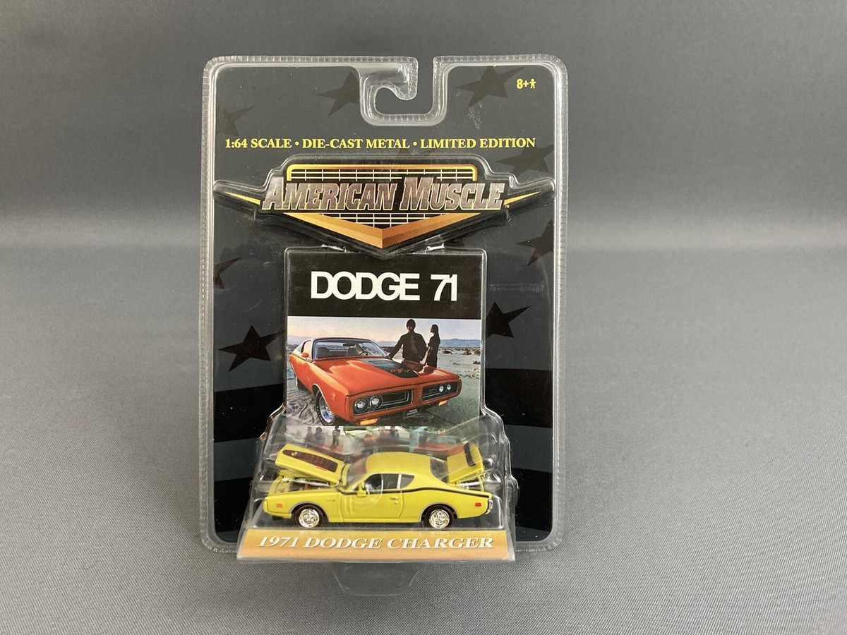American Muscle 1971 Dodge Charger R/T Yellow with Black Accents