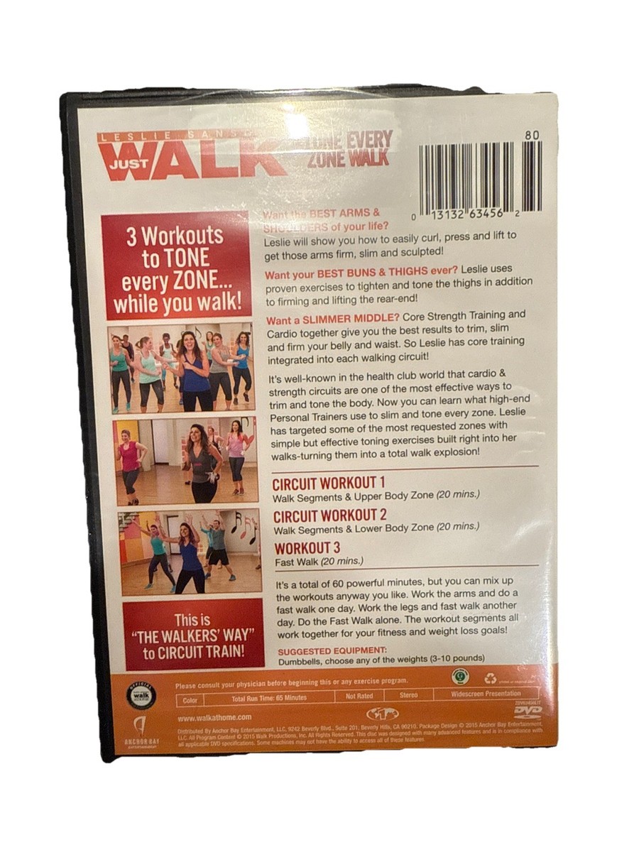Leslie Sansone: Tone Every Zone Walk (DVD, 2015) for sale online