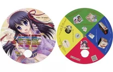 Suikaya-san Moe Print Promotional Uchiwa Fan 8.1in Double-Sided Used