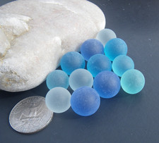 Sea Glass, Collection of Marbles Different Co...
