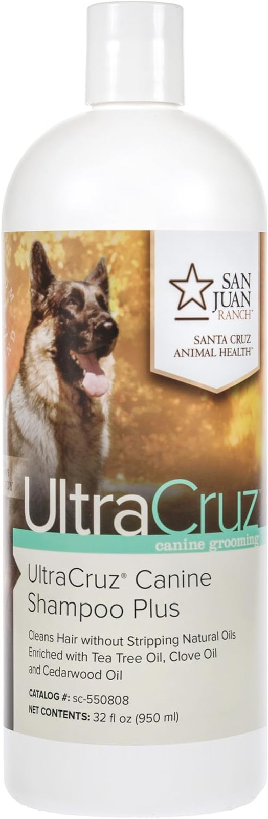 UltraCruz Shampoo Naturale Canino Plus 32 Once - Senza Pesticidi