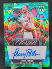 2024-25 Panini Mosaic Baseball Terry Porter Scripts Green Ice Auto Card #MS-PRT