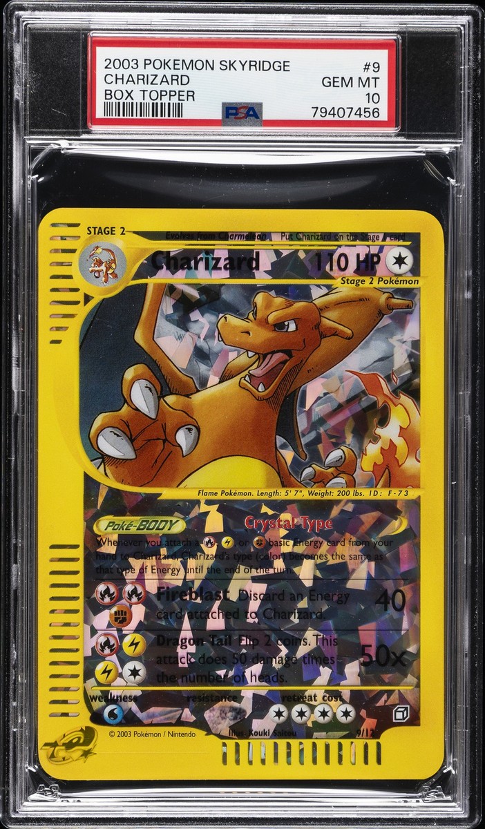 2003 POKEMON SKYRIDGE BOX TOPPER #9 CHARIZARD PSA 10 | eBay