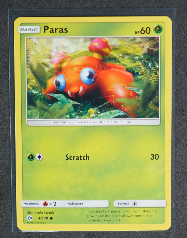 Paras Common #4/149 SM Base Set 2017 NM Atsuko Nishida