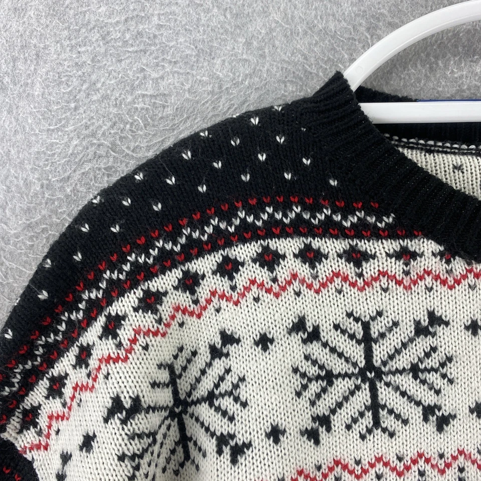 V28 L Negro Feo Navidad Suéter Feliz Navidad Ya Sucio Animal Reno Foto 4 de 4