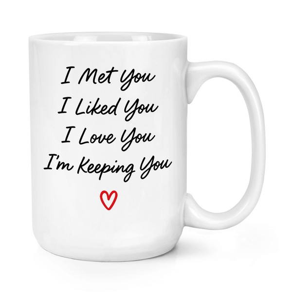 Gift Base 15Oz GroßE Kaffeetasse Porzellan Becher Weiß Geschenk UK-image