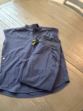FIGS Scrub Set XS TOP Quiet Navy Rafaela Top Zamora Scrub Pants Medical MD M