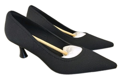 #ad #ad New Cosy Island Womens 7.5 SerenTouch Pointed Toe Kitten Heeled Pump Black Shoes $55.00