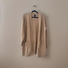 Gap Women's Long Sleeve Cardigan Size L Light Brown