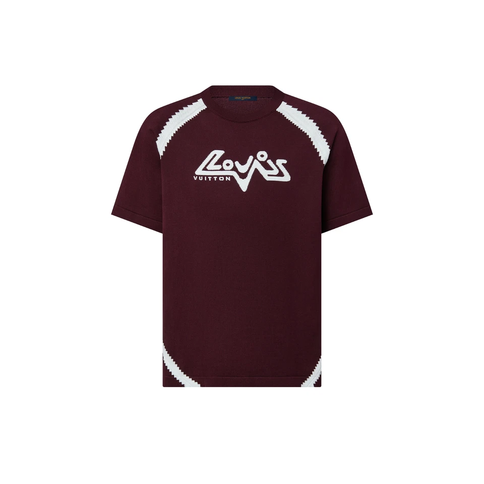 Camiseta Louis Vuitton Camiseta Tejida Intarsia Jersey Algodón Cuello Redondo Talla S Foto 2 de 4