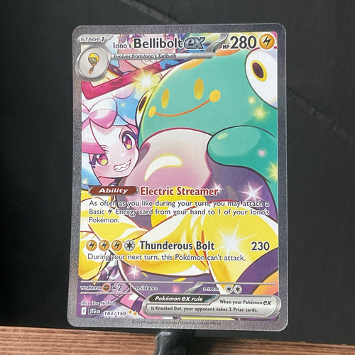 Iono's Bellibolt ex 183/159 Sv09: Journey Together SIR Full Art Holo ENG 280 HP