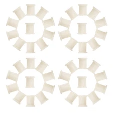 100 Pcs Office Chair Caster Rubber Cap Stem Inserts Adapter Sleeves