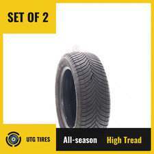 Set Of 2 Used 20555r16 Michelin Crossclimate 2 91h - 8.532 Set Of 2 Used 20555r16 Michelin Crossclimate 2 91h - 8.532